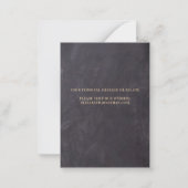 Rustikale Hochzeit spart das Datum Mitteilungskarte (Rückseite)