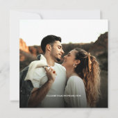 Rustikale Hochzeit Speichern Sie das Datum Foto Ei Einladung (Rückseite)