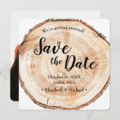 Rustikale Hochzeit Speichern Sie das Datum Foto Ho Einladung (Vorne/Hinten)
