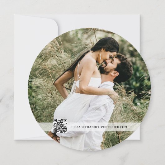 Rustikale Hochzeit Speichern Sie das Datum Foto Ho Einladung (Rückseite)