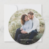 Rustikale Hochzeit Speichern Sie das Datum Foto Ho Einladung (Rückseite)