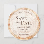 Rustikale Hochzeit Speichern Sie das Datum Foto Ho Einladung (Vorderseite)