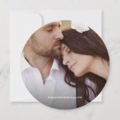 Rustikale Hochzeit Speichern Sie das Datum Foto Ho Einladung (Rückseite)