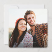 Rustikale Hochzeit Speichern Sie das Datum Foto Ho Einladung (Rückseite)