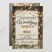 Rustikale Hochzeit Speichern Sie die Vorlagen des (Vorne/Hinten)