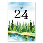 Rustikale Hochzeit Tischnummer (Vorderseite)