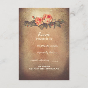 Rustikale Hochzeit UAWG-Karten RSVP Karte
