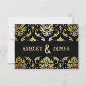 Rustikale Hochzeit UAWG RSVP Karte (Rückseite)