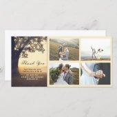 Rustikale Hochzeit und Traumbaum Vielen Dank Dankeskarte (Vorne/Hinten)