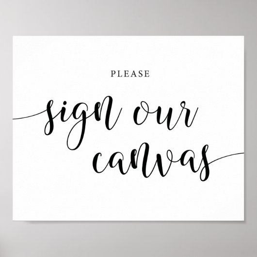 Rustikale Hochzeit Unterschreiben unsere Leinwand Poster (Vorne)