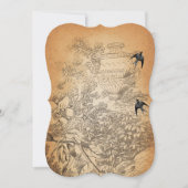 Rustikale Hochzeit Vintager Urner Einladung (Vorderseite)