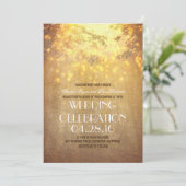 Rustikale Hochzeit von Baumrinden Einladung (Stehend Vorderseite)