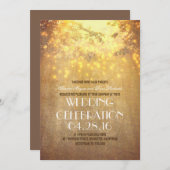 Rustikale Hochzeit von Baumrinden Einladung (Vorne/Hinten)