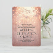 Rustikale Hochzeit von Baumrinden Einladung (Stehend Vorderseite)