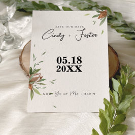 Rustikale Hochzeit von Baumwolle Save The Date