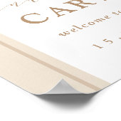 Rustikale Hochzeit von Boho Poster (Ecke)