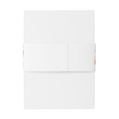 Rustikale Hochzeit von Burgund Burnt Orange Gelb Einladungsbanderole (Rückseitenbeispiel)