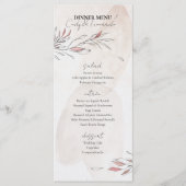 Rustikale Hochzeit von Erdbeben Menükarte (Vorderseite)