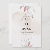 Rustikale Hochzeit von Erdbeben Save The Date (Vorderseite)