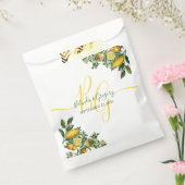 Rustikale Hochzeit von Gelben Zitronen und Blätter Geschenktütchen (Versiegelt)