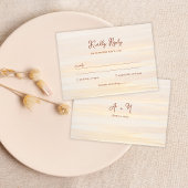 Rustikale Hochzeit von Gold und Terracotta-Script RSVP Karte