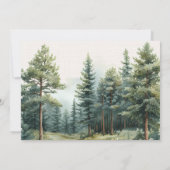 Rustikale Hochzeit von Grünwald Einladung (Rückseite)