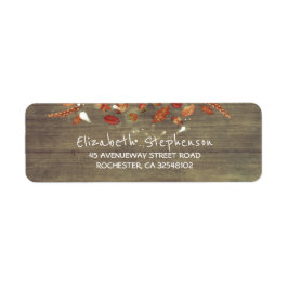 Rustikale Hochzeit von Herbstlauben und Firefly