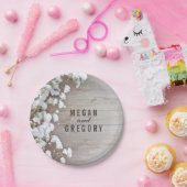 Rustikale Hochzeit von Holz und Gipskraut Pappteller (Party)