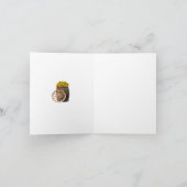 Rustikale Hochzeit von Holzfass und Sonnenblumen Dankeskarte (Innenseite)