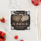 Rustikale Hochzeit von Landhausstil Serviette (Beispiel)