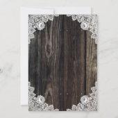 Rustikale Hochzeit von Landholz Save The Date (Rückseite)