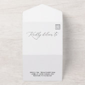 Rustikale Hochzeit von Olivenhainen All In One Einladung (Außenbereich)