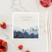 Rustikale Hochzeit von Pinienwäldern Serviette (Beispiel)