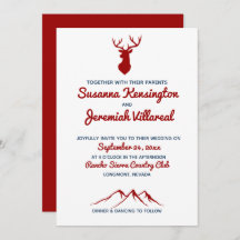 Rustikale Hochzeit von Red Blue Buck Deer Country 