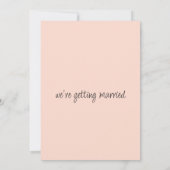 Rustikale Hochzeit von Rosa-Korallen-Elfenbein Einladung (Rückseite)