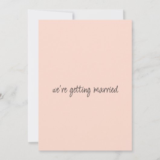 Rustikale Hochzeit von Rosa-Korallen-Elfenbein Einladung (Rückseite)