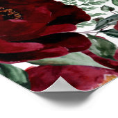 Rustikale Hochzeit von Roter Flora, nicht gestopft Poster (Ecke)