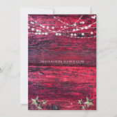 Rustikale Hochzeit von Rotholz Save The Date (Rückseite)