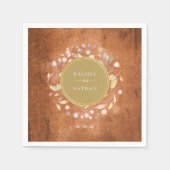 Rustikale Hochzeit von Waldgärten Serviette (Vorderseite)