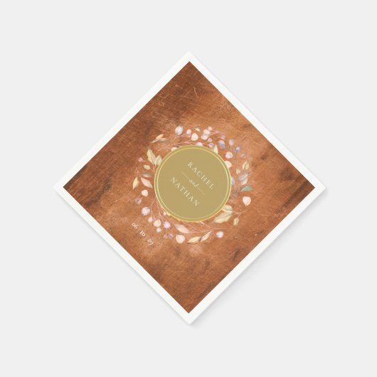 Rustikale Hochzeit von Waldgärten Serviette (Ecke)