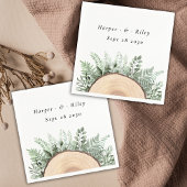 Rustikale Hochzeit von Watercolor Serviette