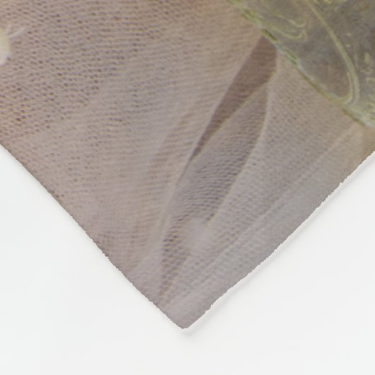 Rustikale Hochzeit von Weißer Tulips Fleecedecke (Ecke)