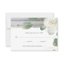 Rustikale Hochzeit von Weißrosen-Gold