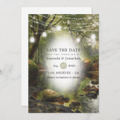 Rustikale Hochzeit von Wild Woodland Save The Date (Vorne/Hinten)