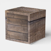 Rustikale Hochzeit vor der Probe Geschenkschachtel (Rückseite)