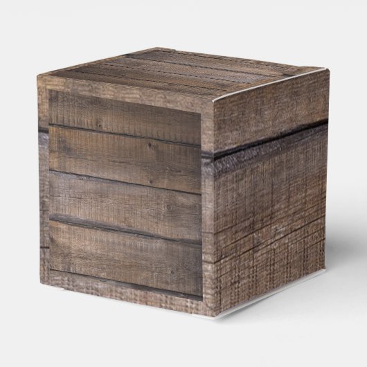 Rustikale Hochzeit vor der Probe Geschenkschachtel (Rückseite)