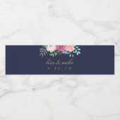 Rustikale Hochzeit Wasserflaschenetikett (Einzelnes Label)