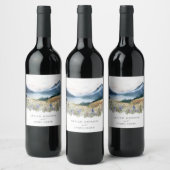 Rustikale Hochzeit Weinetikett (Flaschen)