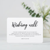 Rustikale Hochzeit wünscht sich gut. Moderne Kraft Begleitkarte (Stehend Vorderseite)