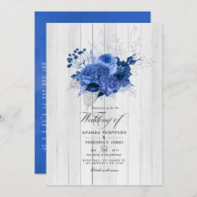 Rustikale Hochzeit zwischen Royal Blue und Silver 